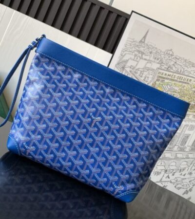 Replica Goyard Conti Pouch Blue - Best Fake Designer Bags
