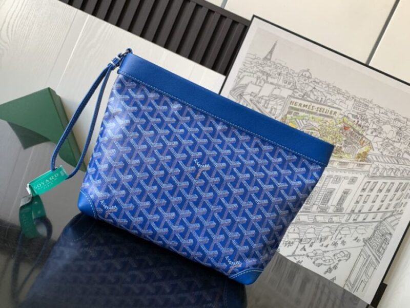 Replica Goyard Conti Pouch Blue - Best Fake Designer Bags