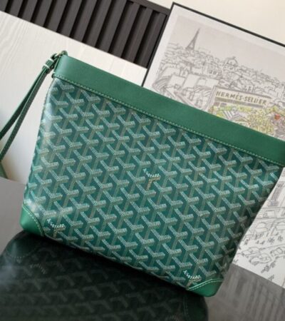 Replica Goyard Conti Pouch Green - Best Fake Designer Bags