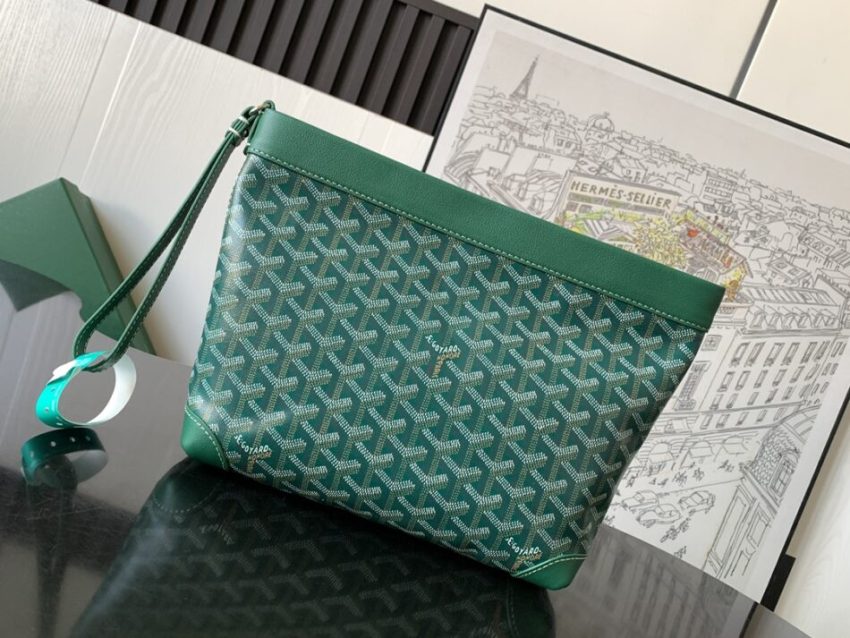 Replica Goyard Conti Pouch Green - Best Fake Designer Bags
