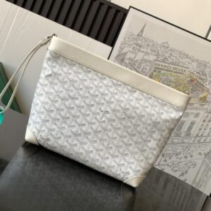 Replica Goyard Conti Pouch White - Best Fake Designer Bags