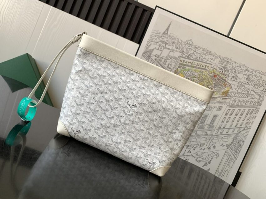 Replica Goyard Conti Pouch White - Best Fake Designer Bags