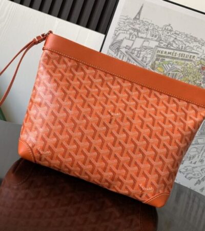 Replica Goyard Conti Pouch Orange - Best Fake Designer Bags