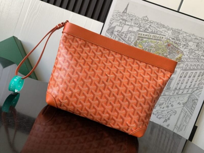 Replica Goyard Conti Pouch Orange - Best Fake Designer Bags