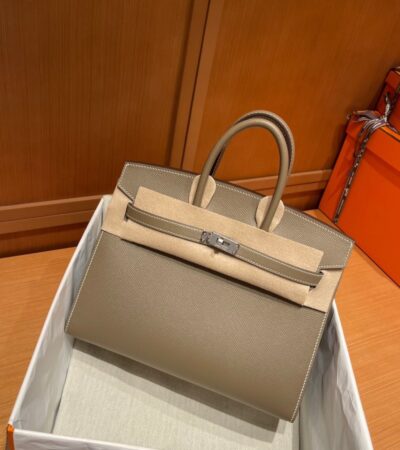 Replica Hermes Birkin Epsom Elephant Grey - Best Fake Designer Bags