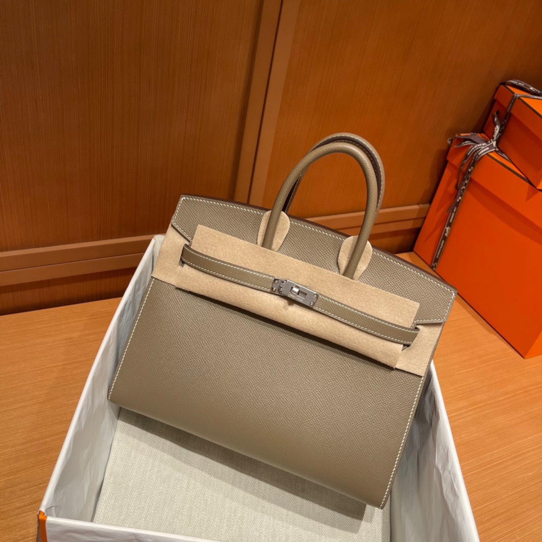 Replica Hermes Birkin Epsom Elephant Grey - Best Fake Designer Bags