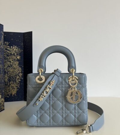 Replica Dior Lady Dior  Blue ABC - Best Fake Designer Bags