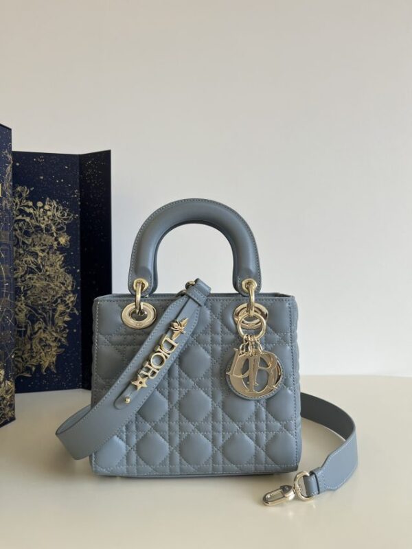 Replica Dior Lady Dior Blue ABC - Best Fake Designer Bags