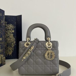Replica Lady Dior Grey ABC - Best Fake Designer Bags