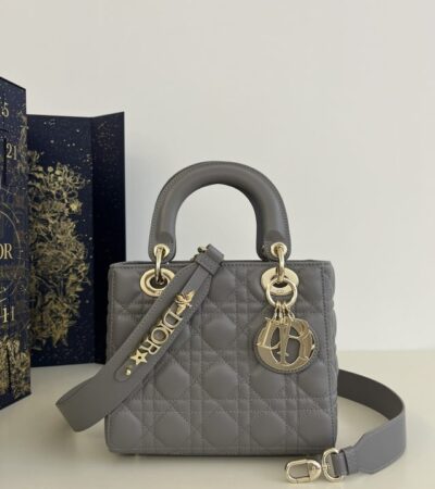 Replica Lady Dior Grey ABC - Best Fake Designer Bags