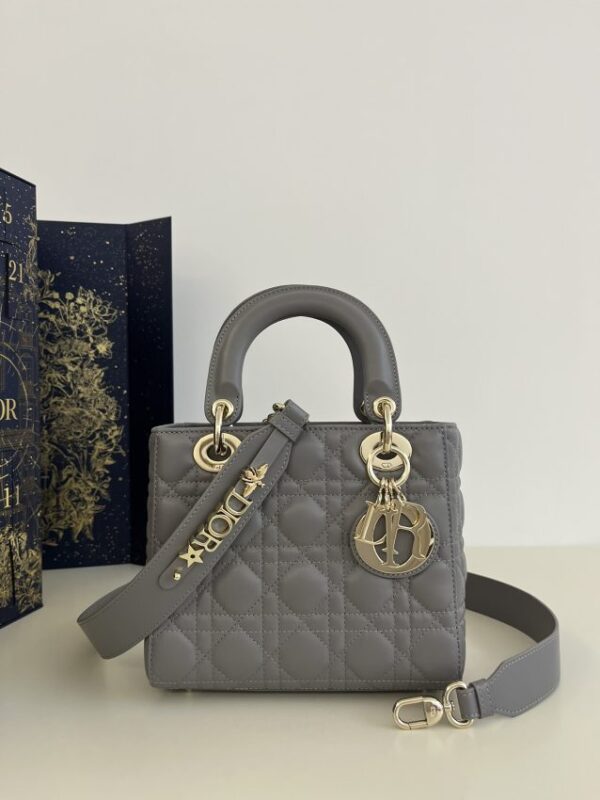 Replica Lady Dior Grey ABC - Best Fake Designer Bags