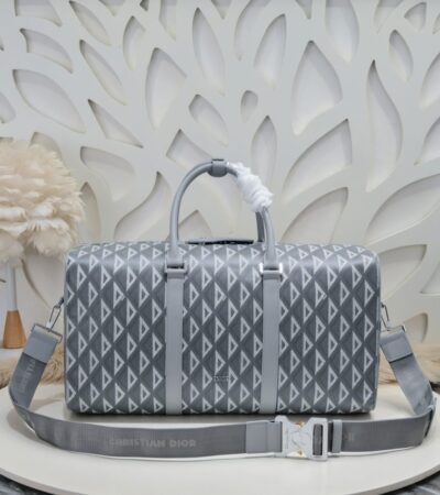 Replica Dior Lingot 50 Diamond Grey - Best Fake Designer Bags