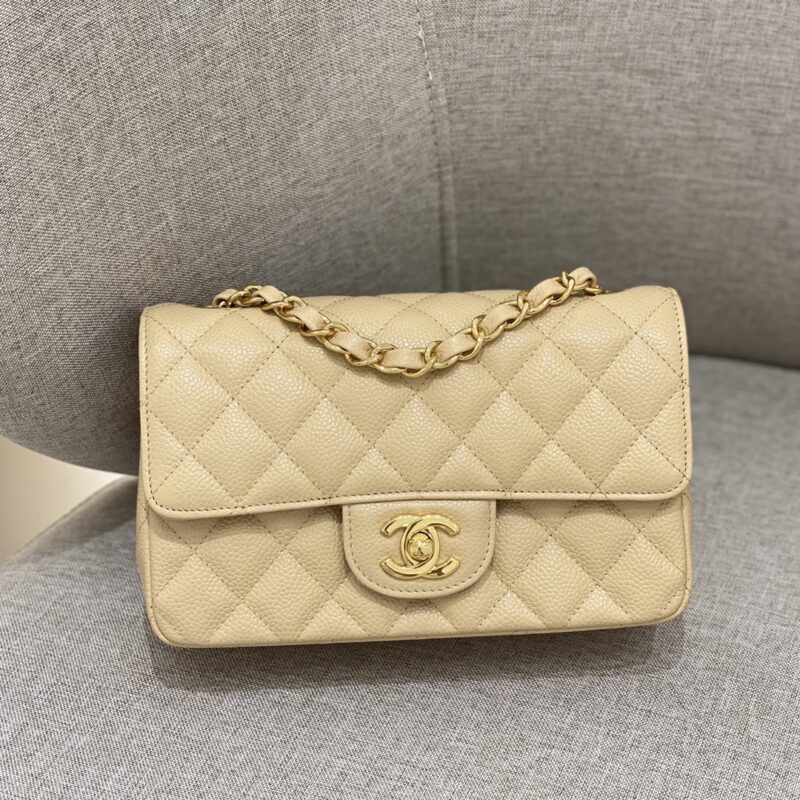Replica CHANEL Classic Flap 20cm Apricot - Best Fake Designer Bags