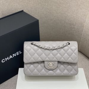 Replica CHANEL Classic Flap 23cm Dove Grey - Best Fake Designer Bags