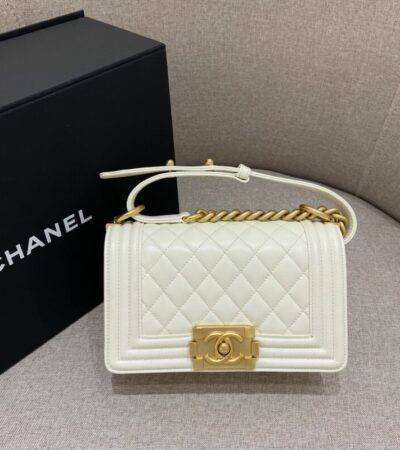 Replica CHANEL Le Boy White - Best Fake Designer Bags