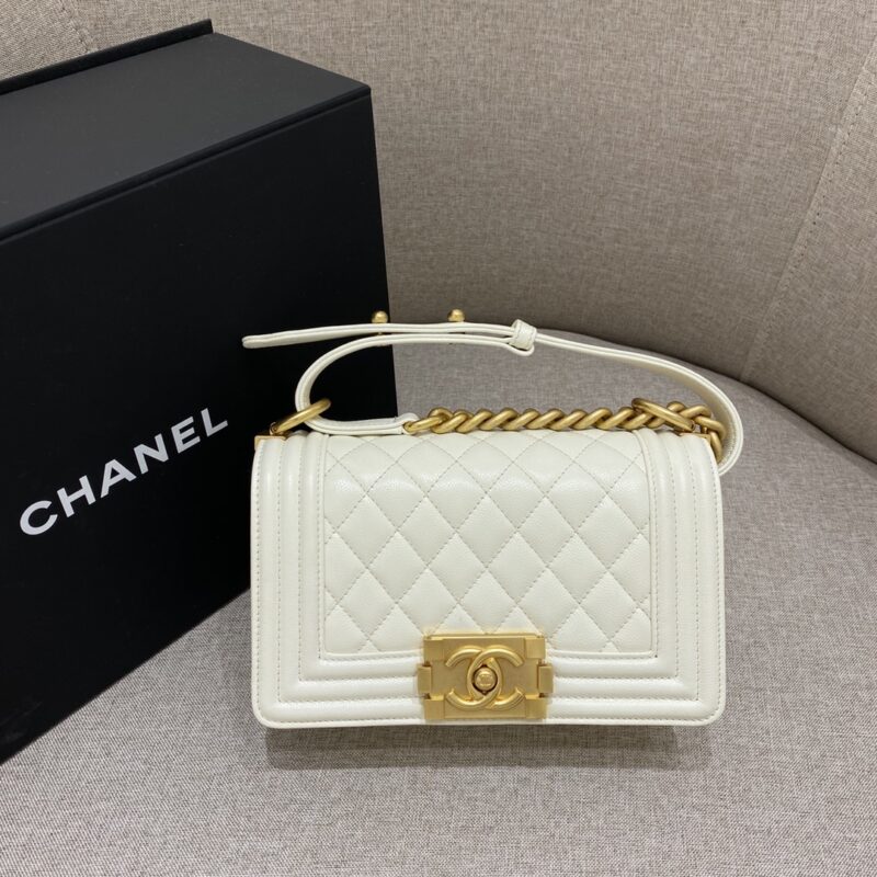 Replica CHANEL Le Boy White - Best Fake Designer Bags