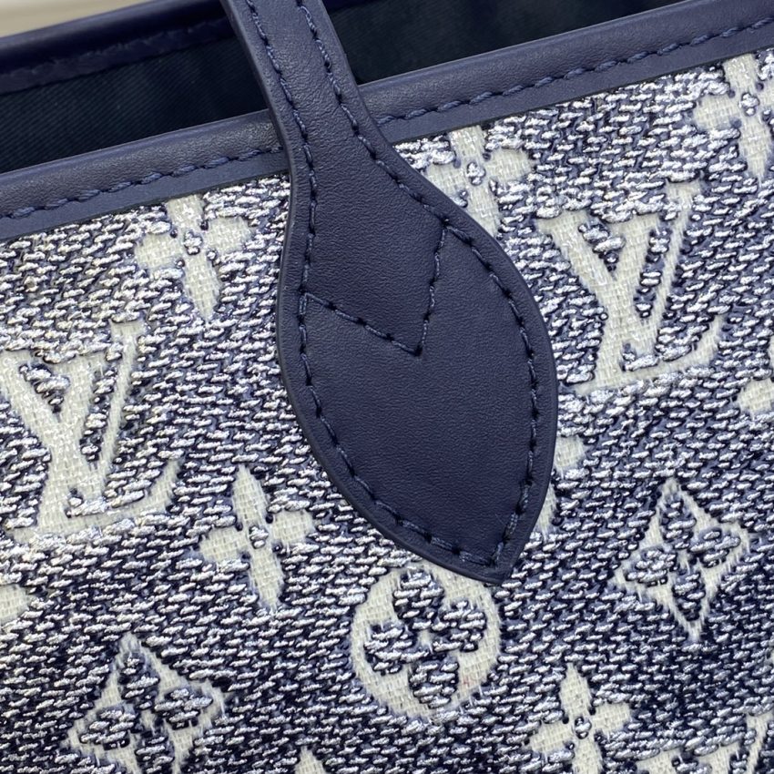 Replica Louis Vuitton Neverfull MM Denim Blue 6 Replica Louis Vuitton Neverfull MM Denim Blue - best-selling designer handbag dupe