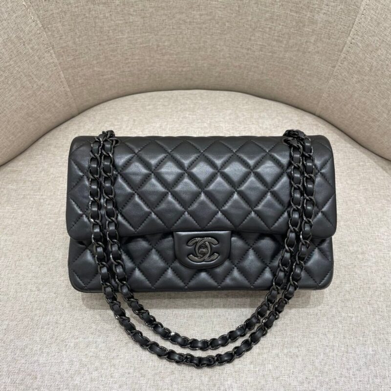 Replica CHANEL Classic Flap 25cm All Black - Best Fake Designer Bags