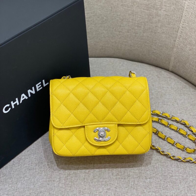 Replica CHANEL Classic Flap 17cm Bright Yellow - Best Fake Designer Bags