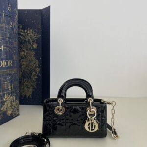Replica Dior Lady D-Joy Mini Bag Black Patent - Best Fake Designer Bags