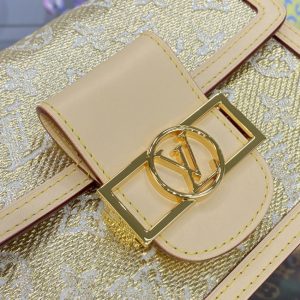 Replica Louis Vuitton Dauphine Mini Tan - 1:1 designer replica handbag