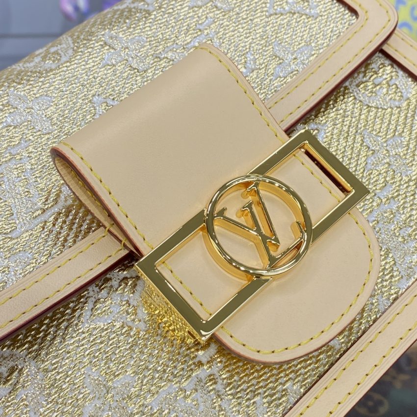 Replica Louis Vuitton Dauphine Mini Tan - 1:1 designer replica handbag