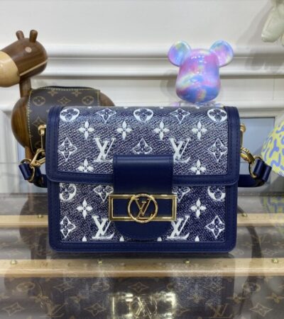 Replica Louis Vuitton Dauphine Mini Blue - Best Fake Designer Bags