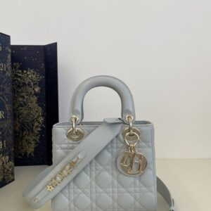 Replica Lady Dior Sky Blue ABC - Best Fake Designer Bags