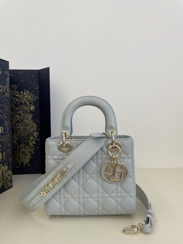 Replica Lady Dior Sky Blue ABC - Best Fake Designer Bags