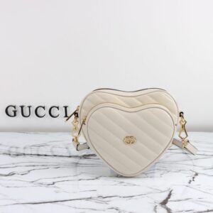Replica Gucci Interlocking G Mini Heart White - Best Fake Designer Bags