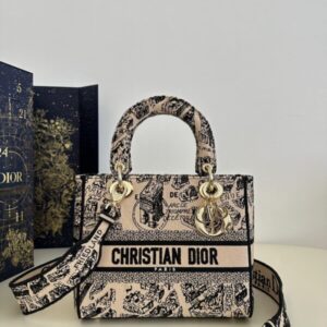 Replica Lady Dior D-Lite Beige Paris - Best Fake Designer Bags