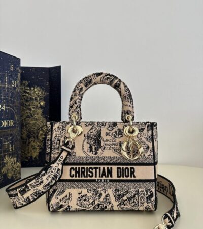 Replica Lady Dior  D-Lite Beige Paris - Best Fake Designer Bags