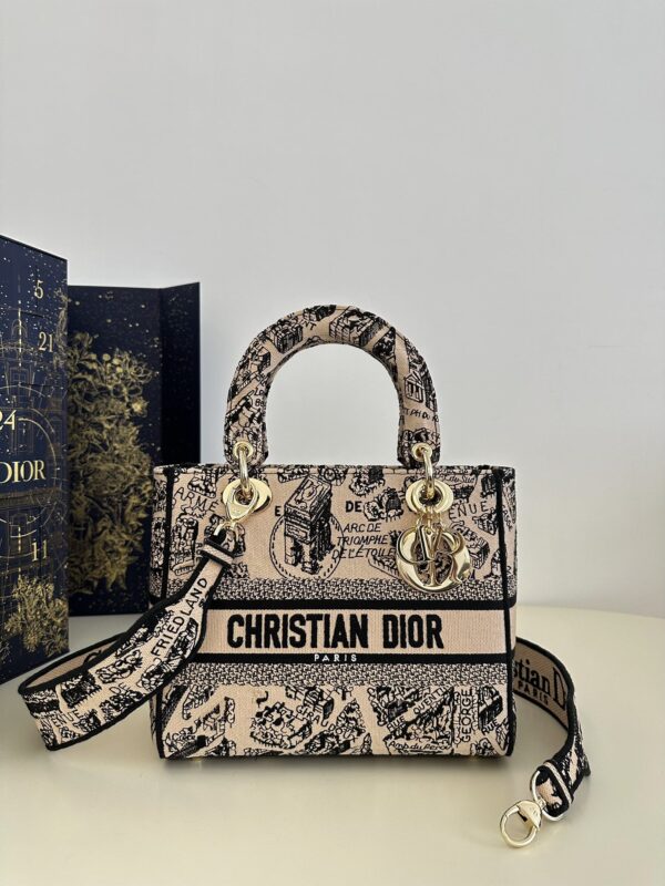 Replica Lady Dior D-Lite Beige Paris - Best Fake Designer Bags