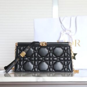 Replica Dior Miss Caro Noire Clutch - Best Fake Designer Bags
