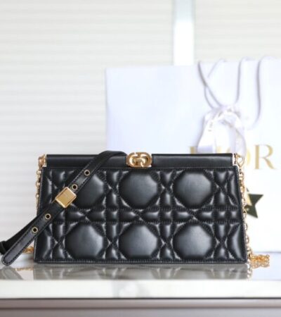Replica Dior Miss Caro Noire Clutch - Best Fake Designer Bags