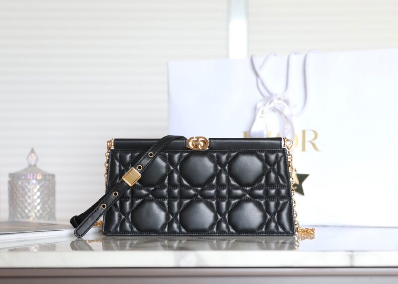 Replica Dior Miss Caro Noire Clutch - Best Fake Designer Bags