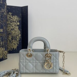 Replica Dior Lady D-Joy Mini Bag Sky Blue - Best Fake Designer Bags