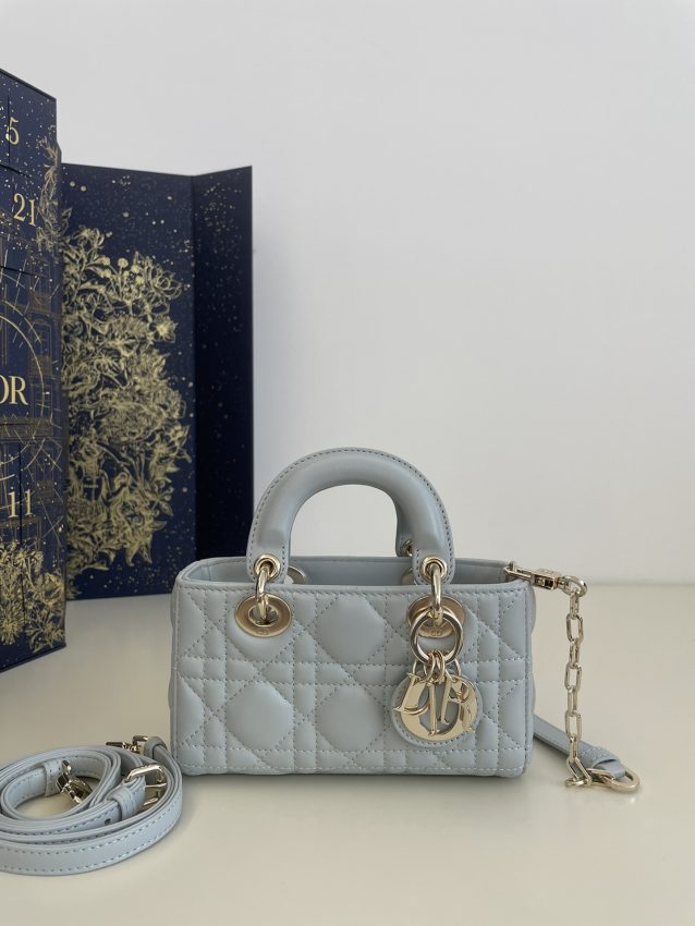Replica Dior Lady D-Joy Mini Bag Sky Blue - Best Fake Designer Bags