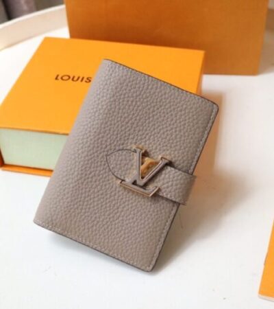 Replica Louis Vuitton Vertical Compact Wallet Beige - Best Fake Designer Bags
