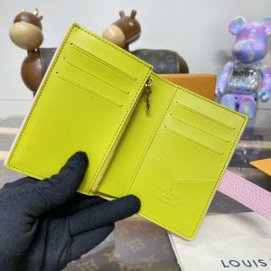 Replica Louis Vuitton Vertical Compact Wallet Pink - elite superclone designer purse