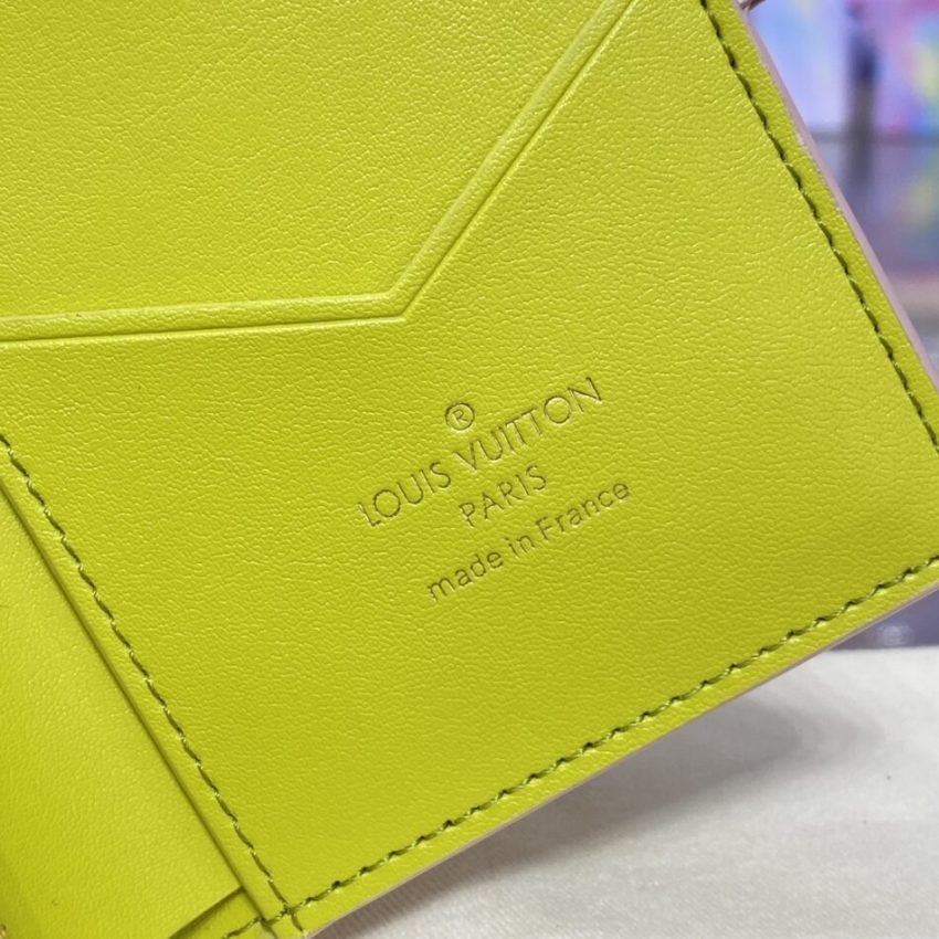 Replica Louis Vuitton Vertical Compact Wallet Pink - authentic-look luxury purse replica