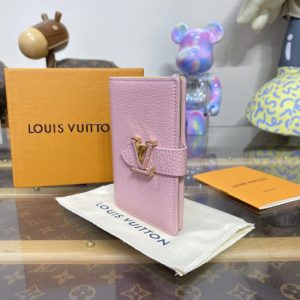 Replica Louis Vuitton Vertical Compact Wallet Pink - top-rated replica designer bag