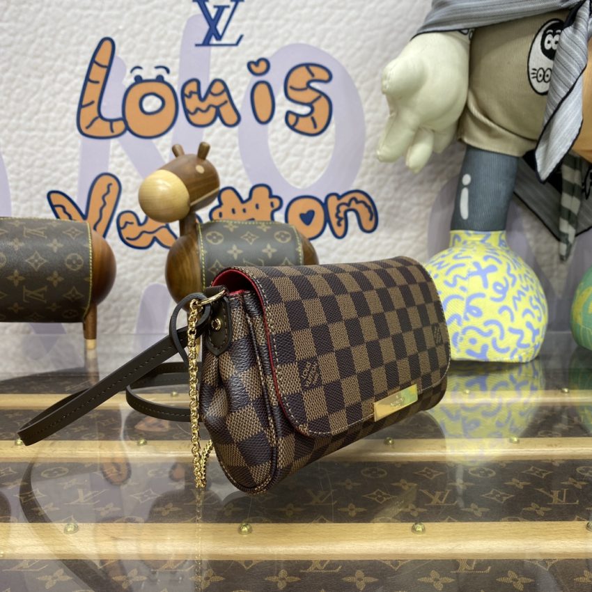 Replica Louis Vuitton Favorite Brown Grid 8 Replica Louis Vuitton Favorite Brown Grid - high-end fake designer purse