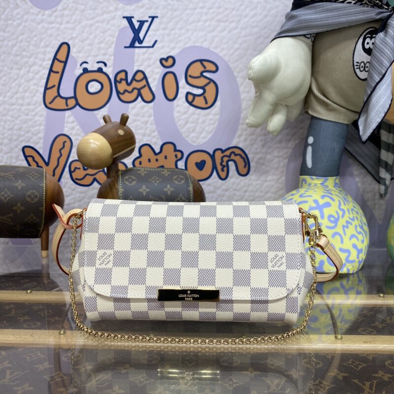 Replica Louis Vuitton Favorite White Grid 1 Replica Louis Vuitton Favorite White Grid - top-rated replica designer bag