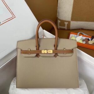 Replica Hermes Birkin Trench Brown Frosted - Best Fake Designer Bags