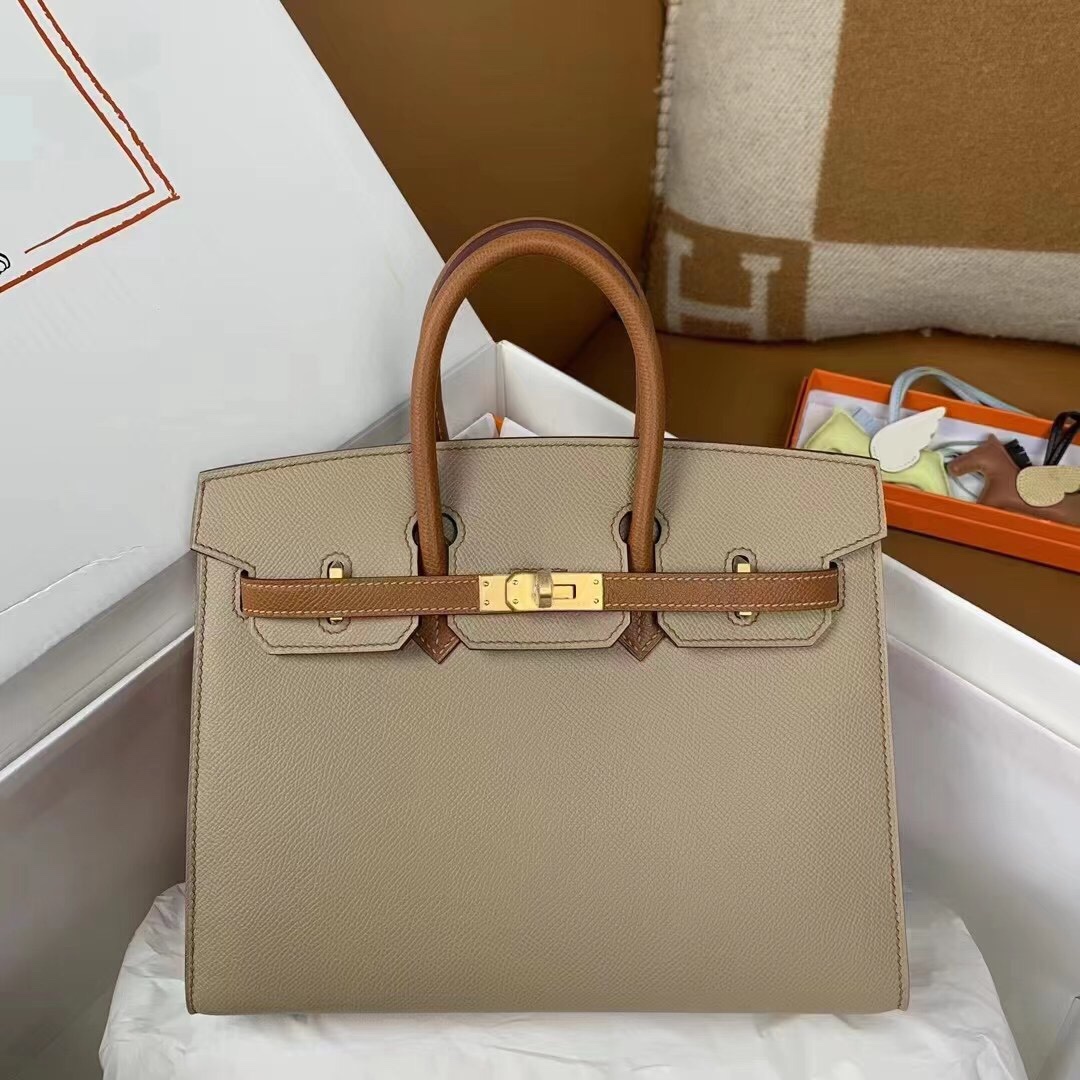 Replica Hermes Birkin Trench Brown Frosted - Best Fake Designer Bags