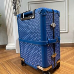 Replica Goyard  Bourget Travel Suitcase Blue - Best Fake Designer Bags