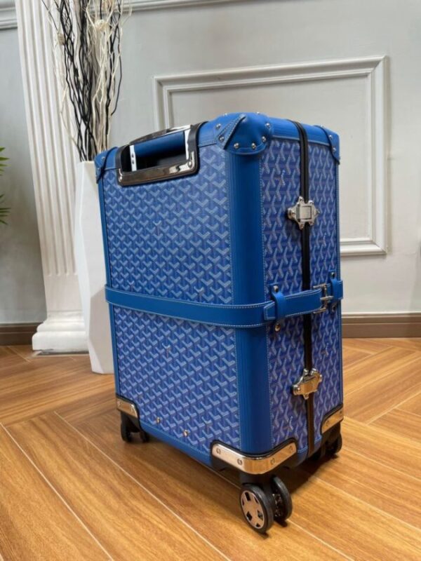 Replica Goyard  Bourget Travel Suitcase Blue - Best Fake Designer Bags