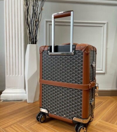 Replica Goyard  Bourget Travel Suitcase Brown - Best Fake Designer Bags