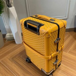 Replica Goyard  Bourget Travel Suitcase Yellow - Best Fake Designer Bags